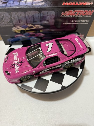 AUTOGRAPHED Jimmie Johnson #7 True Value IROC Brickyard Win 2003 1/24 Diecast - Picture 2 of 15