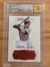 2017 Panini Flawless Signatures Ruby Aaron Judge RC On card Auto /20 BGS 9/10