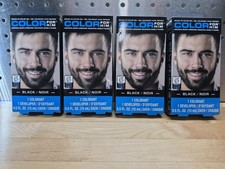 4X Pack COLOR FOR HIM BRUSH IN COLOR GEL BLACK MUSTACHE BEARD SIDEBURNS