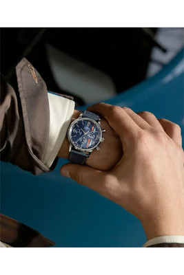 Timex Marlin Chronograph Tachymeter 40mm Leather Strap Watch