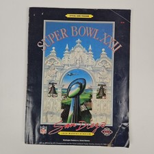 NFL Super Bowl XXII Official Program Redskins vs Broncos 1-31-1988