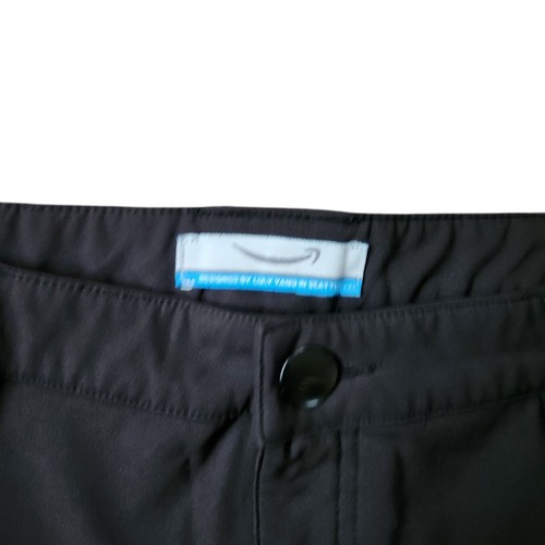Amazon Men's Uniform Shorts Size XL 36 38 Black Pants - Picture 4 of 10