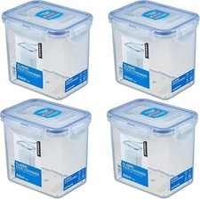  LocknLock Airtight Food Storage Box BPA Free Four-Sided Lockable 850ml 4 Pack