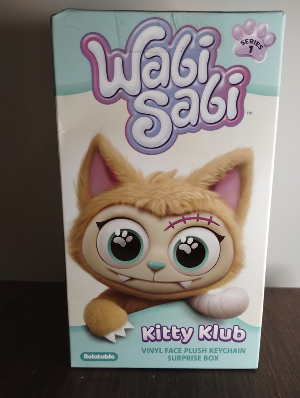 Wabi Sabi Kitty Klub Series 1 Vinyl Face Plush Keychain Blind Box. (A)