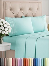 King Size 4 Piece Sheet Set - Comfy Breathable Cooling Bed Sheets Set