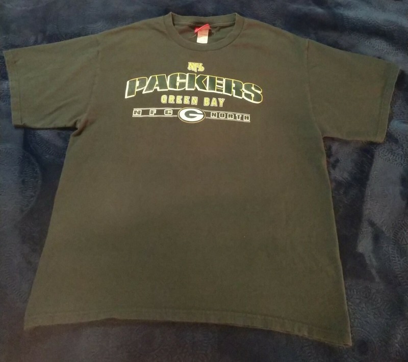 NFL North Green Bay Packers football T Shirt Large