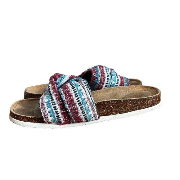 APL Sandali donna Aerie Resort dettagli twist slide taglia 7 vacanze estive multicolore