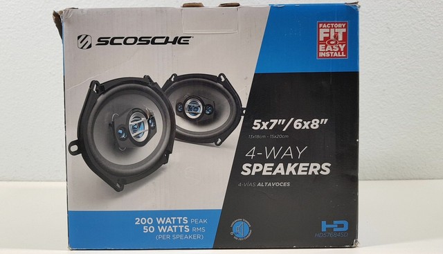 Scosche 4 Way Car Audio Speaker Stereo 