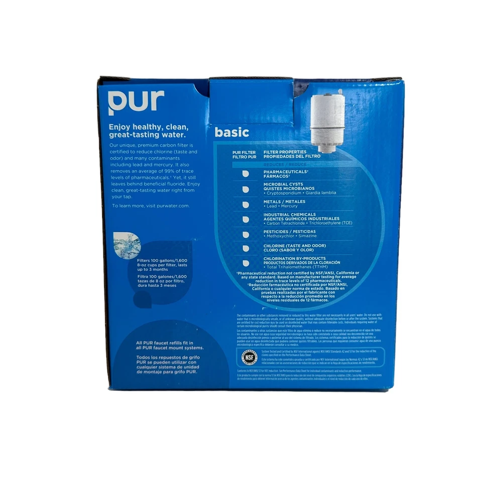 PUR Basic Faucet Water Filtration System White Finish FM-3333B - Image 3 of 4