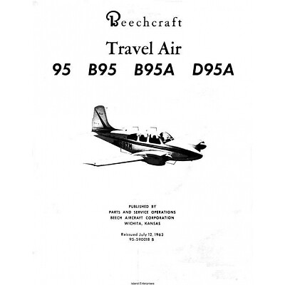 Beechcraft 95 series Travel Air Maintenance library w FAA current A/Ds