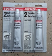 Lot Of 2 LOCTITE Slow Dry Flexible Cure Gasket Sealant, 3 oz, Black