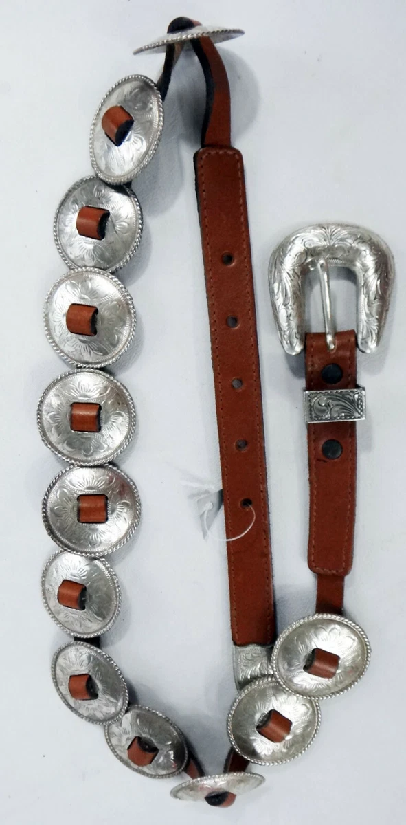 Skinny Western Concho Belt