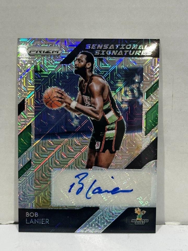 2018-19 Panini Prizm Sensational Signatures Mojo Bob Lanier automático/25 #SS-BLN HOF Foto 2 de 4