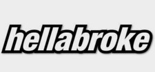 Hellabroke White Vinyl Decal Sticker