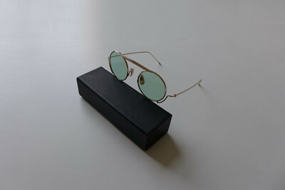 Thom Browne TBS 111 Runde Sonnenbrille in Gold Titan - Brandneu - UVP 660£