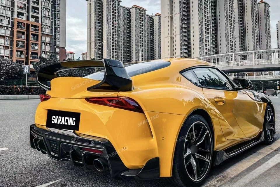 Alerón trasero de fibra de carbono real para Toyota GR Supra A90 MK5 2020-2024 Foto 3 de 4