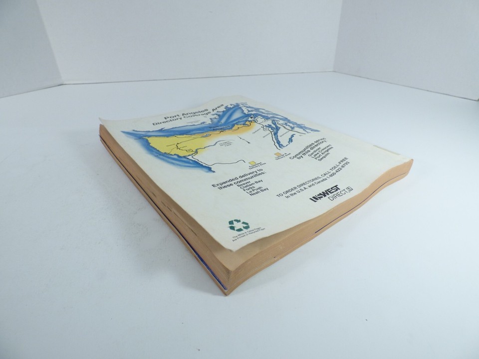 1992 to 1993 Port Angeles Sequim Lake Cresent WA Phone Book White