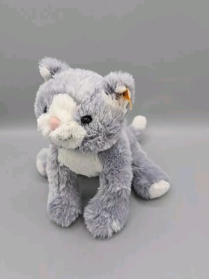 Steiff Soft Cuddly Friends Katze Cassie blau/grau 067051 26cm KF