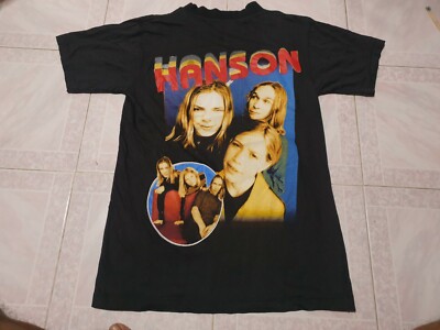 RARE Vintage Hanson T Shirt Rap Tee Hip Hop Boy Band Tour T Shirt