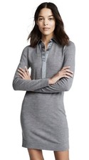Club Monaco Gray Wool Dress Collared Long Sleeve Size XS NWT