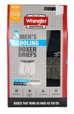 Wrangler # 11528 NEW Men's 3 Pack Stretch Quick Dry Wicking Cooling Boxer Briefs