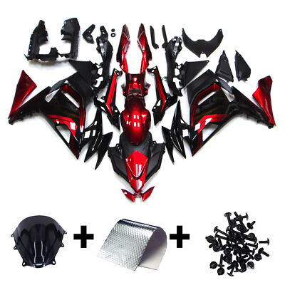 Red Black Fairing Kit For Kawasaki Ninja 650r ER-6F 2021 2022 2023 ABS Bodywork