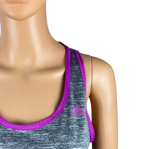Canotta Adidas Climalite grigia viola racerback crossfit palestra corsa taglia small - Foto 2 di 6