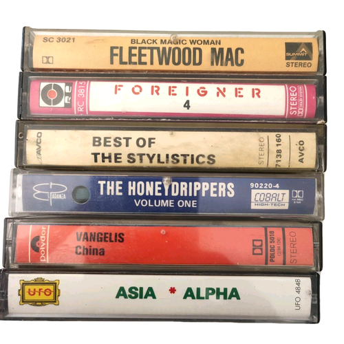 Cassette Tape Bundle Lot of 6 Fleetwood Mac Vangelis Asia Foreigner