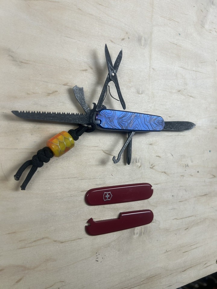 Victorinox Fieldmaster Customized - MetonBoss Flame Anodized Topo Ti ...