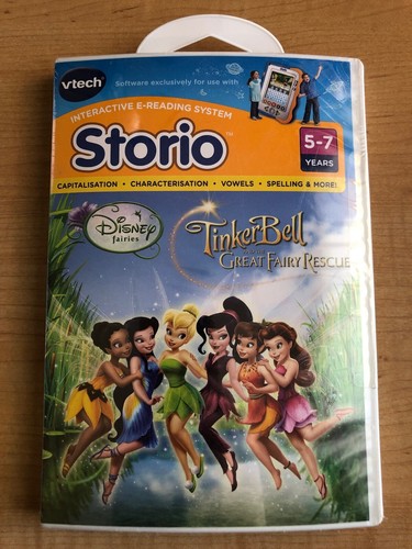 V-tech Storio Games Tinkerbell Great Fairy Rescue Princess New Sealed - Picture 1 of 2