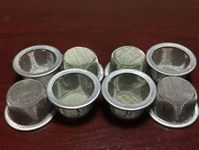 8x Pipe Screen 12mm 1/2" Dome Rim Cup Basket Fine Mesh Bowl Glass Male Slide