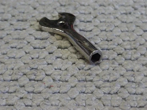 Vintage Gibson "Mastertone" Banjo Wrench Key Tool 1930s nickle / brass 1/4