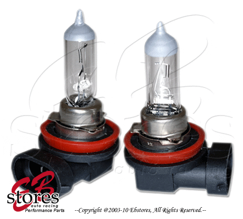 12V 35w H8 OEM Clear White 4300K Xenon Gas HID Foglight Light Bulb 2pcs (1pair) - Picture 1 of 1