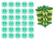 28PCS Green Bobbins Viking Husqvarna White Ho...