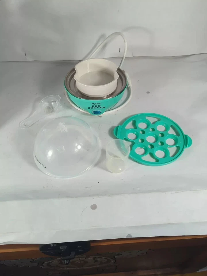 Nostalgia Teal Retro Mini Electric Griddle & Large Hard-Boiled Egg Cooker - Image 4 of 4