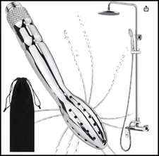 Metal Shower Cleaner Enema Douche System, Handheld Water Shower Nozzle Anal Rins