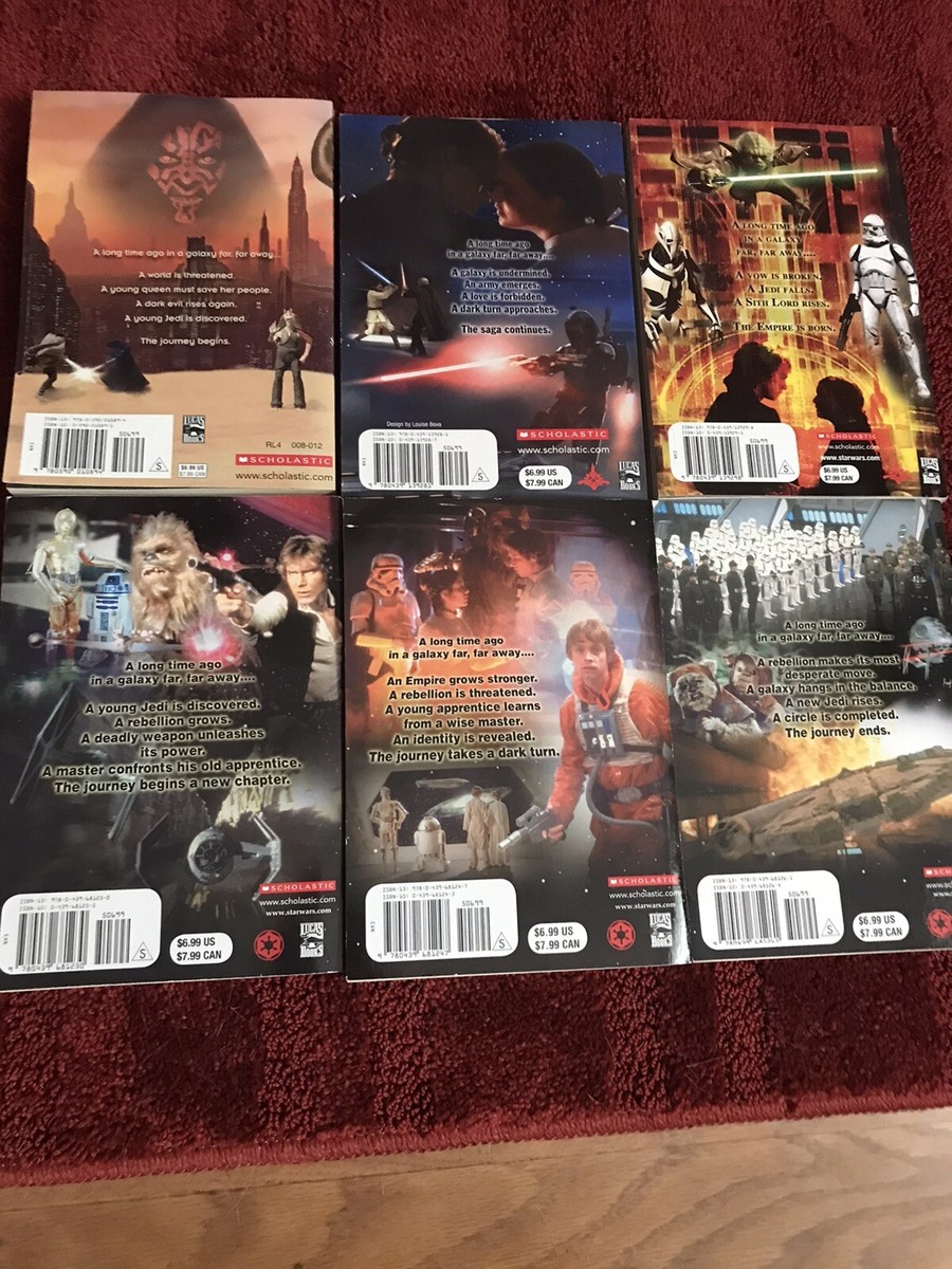 Star Wars Paperback Used Book Set Episodes 1-6 Original