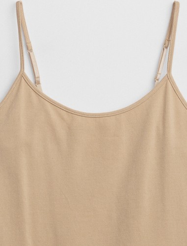 NEW GAP Fitted Cami Warm Beige Neutral Tank Camisole XL Extra large - Picture 5 of 5