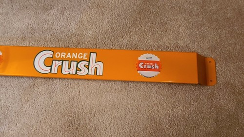 Door push bar 33'' Orange Crush Retro Antique Soda Advertising sign - Picture 3 of 4
