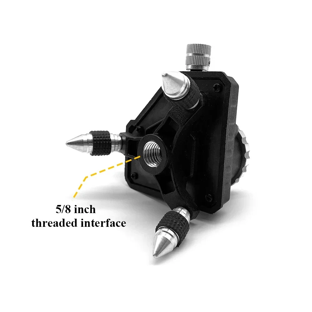 Adjustable Laser Level Metal Tripod Bracket 360 Rotation Base 1/4 Inch Interface