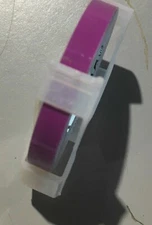 Vintage Dymo Labeling Tape Cartridge 1/4" x 12' New Old Stock - Glossy Purple