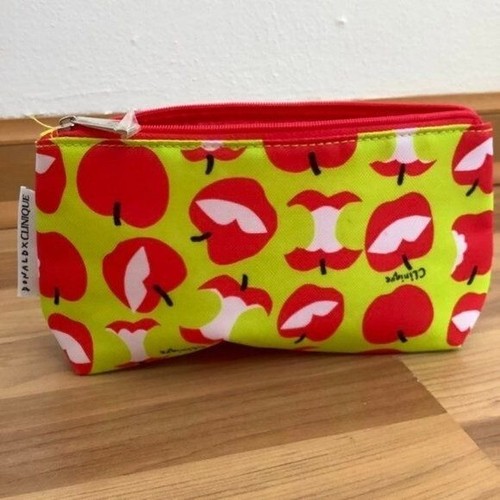 Donald x Clinique Apple Lips Makeup Pouch Cosmetic Bag - Picture 2 of 6