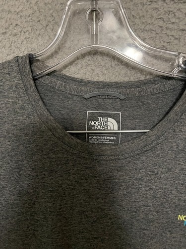 North Face Womens Size Large Gray Short Sleeve Adult Polyester - Picture 2 of 5