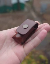 Leather case with belt loop for  Victorinox Midnite Minichamp  58 mm (2.28in)