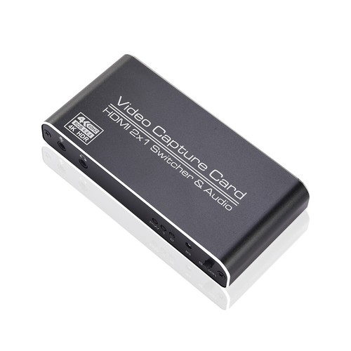 4K 2 in 1 USB3.0 Video Capture Card HDM 2X1 Switcher &Audio Loop Game Recorder - Afbeelding 12 van 12
