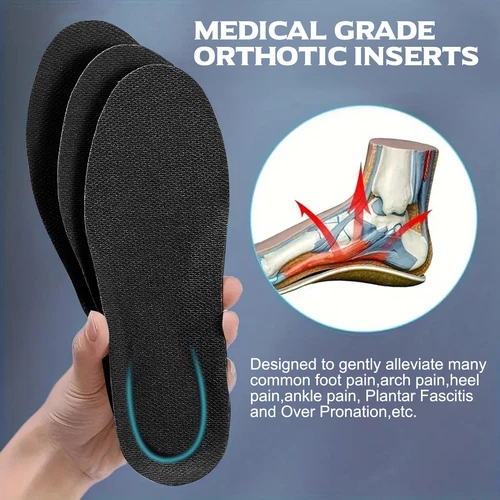 US Memory Foam Orthotic Arch Support Shoes Insoles Inserts Pads Women Men Unisex - Picture 6 of 14