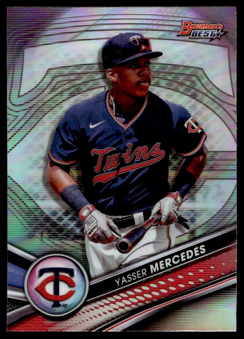 2022 Bowman's Best Refractor Yasser Mercedes G3 Minnesota Twins #TP-25