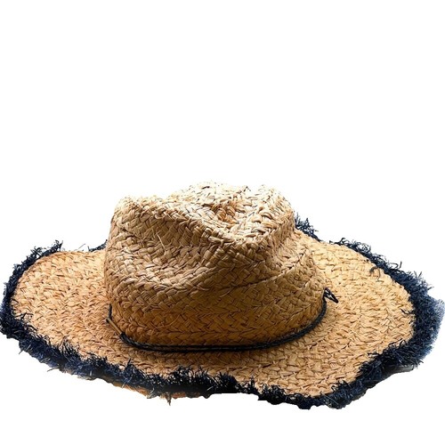 Vince Camuto Wool Floppy Sun Hat Forest Green Tassel Chain 