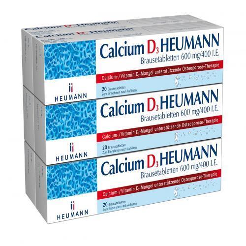 CALCIUM D3 Heumann Brausetabletten 600 mg/400 I.E. 120 St PZN 16355389 - Bild 1 von 1