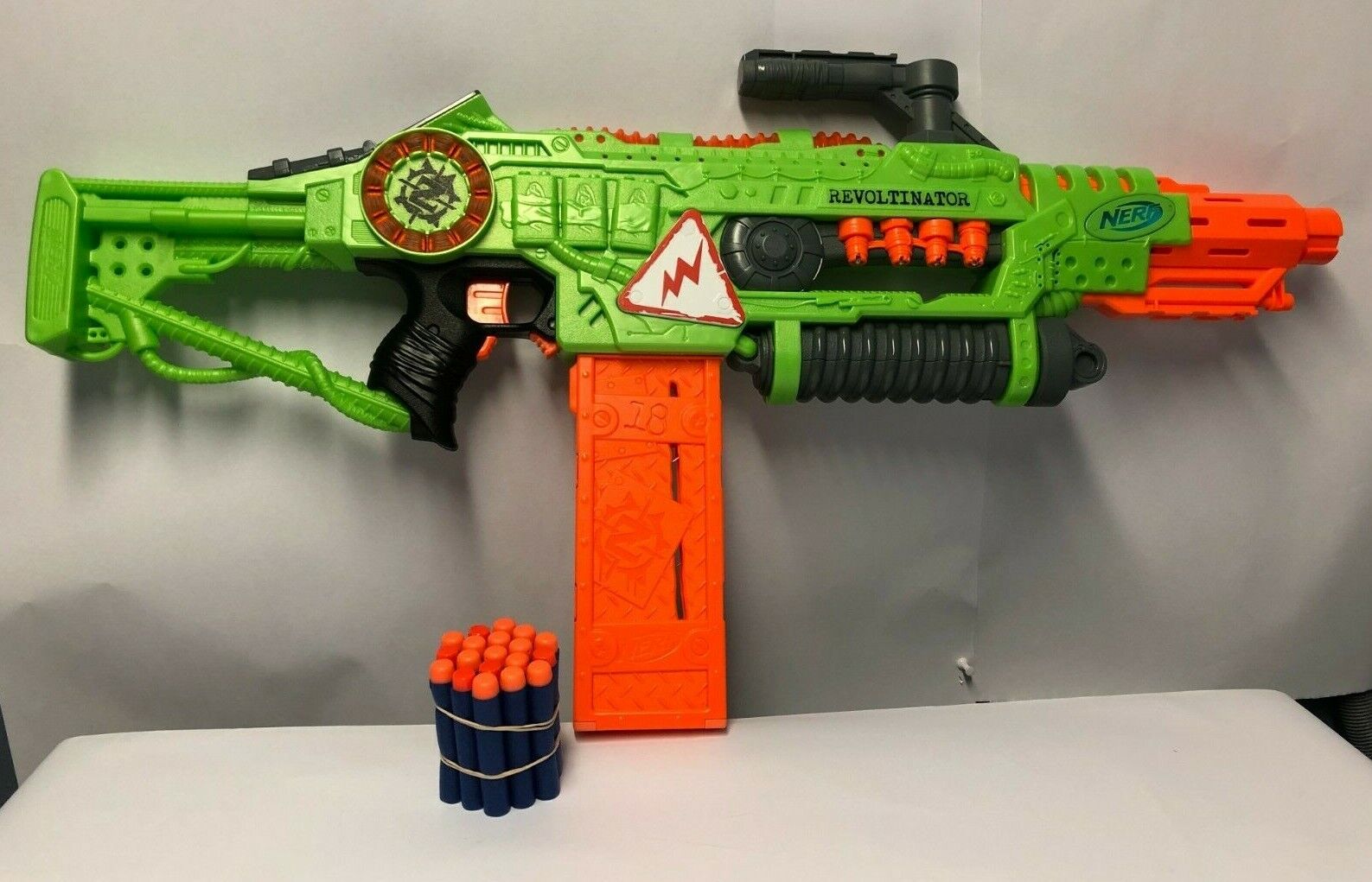 Revoltinator Nerf Zombie Strike Toy Motorized Blaster & 18 Nerf Darts 